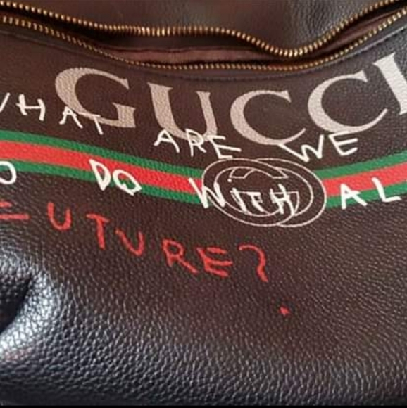 Gucci Coco Capitan Logo Black Crossbody VintageBag - Picture 6 of 6